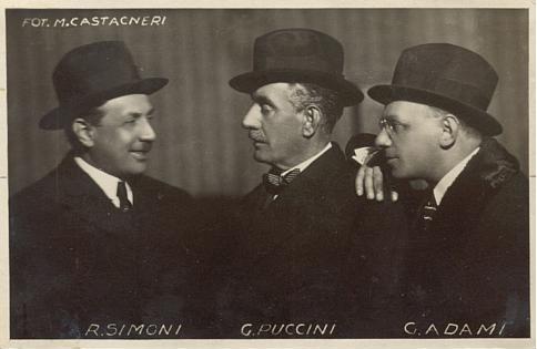 Puccini, Simoni e Adami